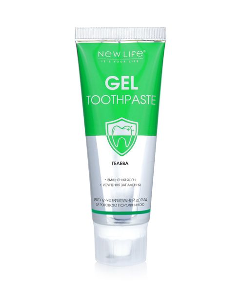 Gel Toothpaste зубная паста гелевая - очищает зубную эмаль от налета, предоставляет антимикробное действие, 75 ml 4820197802098 фото