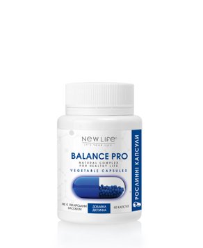 Balance Pro (Баланс Про) капсули - триптофан і альфа-ліпоєва кислота - здоровий сон та зменшення головного болю, гарний настрій,зниження стресу та емоційної напруги 60 рослинних капсул в баночці New Life дієтична добавка 4820171414378 фото